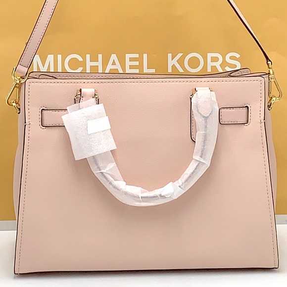 MICHAEL KORS HAMILTON MEDIUM
SATCHEL SHOULDER CROSSBODY BAG
POWDER BLUSH COLOR - Picture 6 of 15